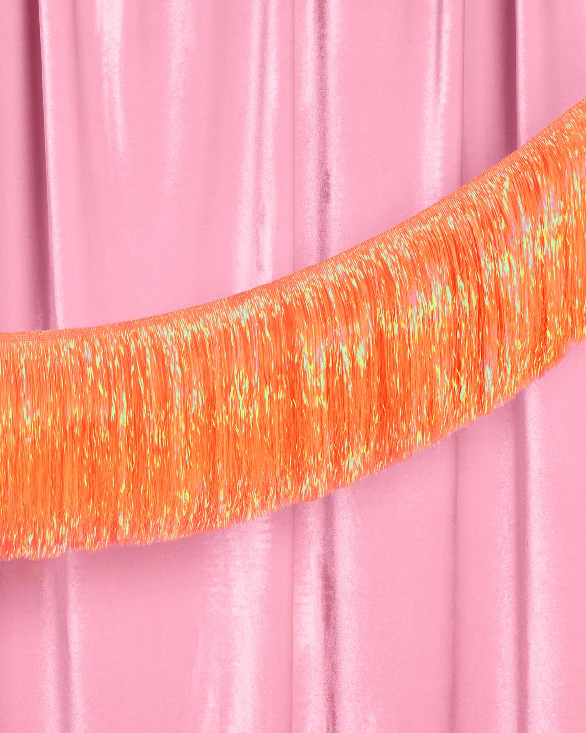 xo, Fetti Orange Fringe Banner - 4 ft | Showgirl Party Garland, Halloween Decor, Birthday Backdrop, Fiesta Vibes, Fall Party Decorations, Girly Celebration
