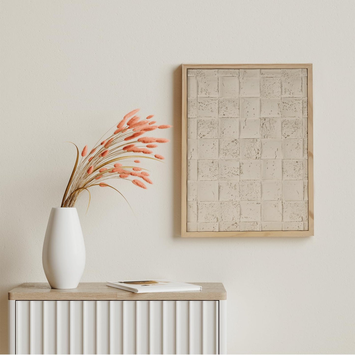 NAHARO Modern Textured Artwork- Natural wood Handcrafted Rustic Charm for Your Home - Perfect for Living Room, Bedroom,Kitchen,or Office