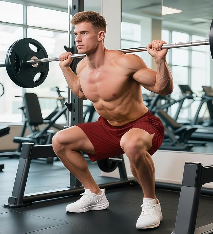 Aolesy Men's Gym Shorts Linerless & Liner - 5" Quick Dry Workout Running Shorts with Zip Pockets Sports Athletic Shorts