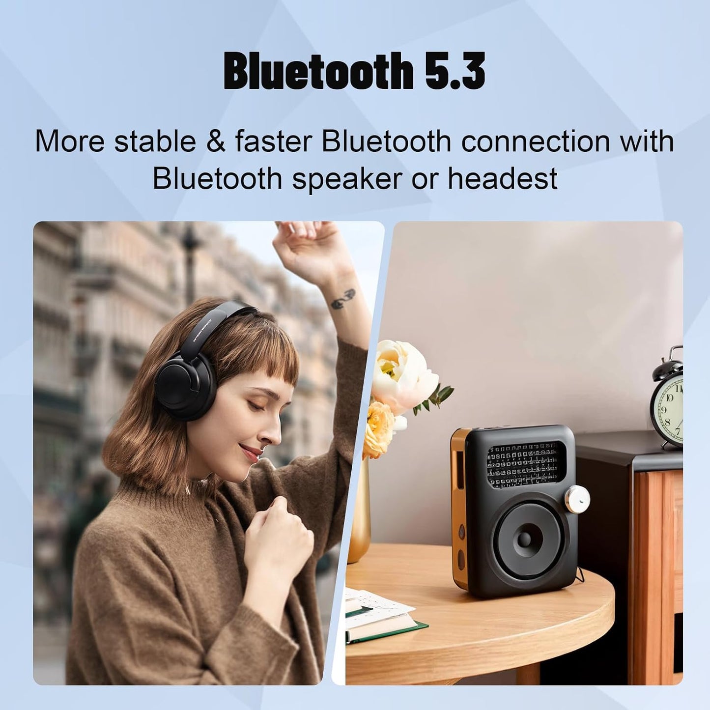 AiMoonsa 128GB MP3 5.3, 2.0 Player with Bluetooth Portable Digital Lossless Music Player with Built-in Speaker, in Full
