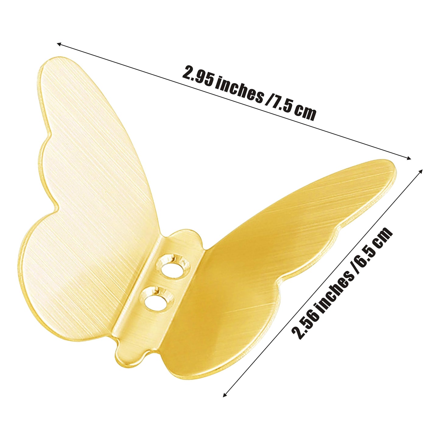 AWISZZZ 3D Gold Butterfly Wall Decor Aesthetic Minimalist Decor Style For Bathroom Or Home Bedroom Room Metal Art Hanging Aluminum Butterfly