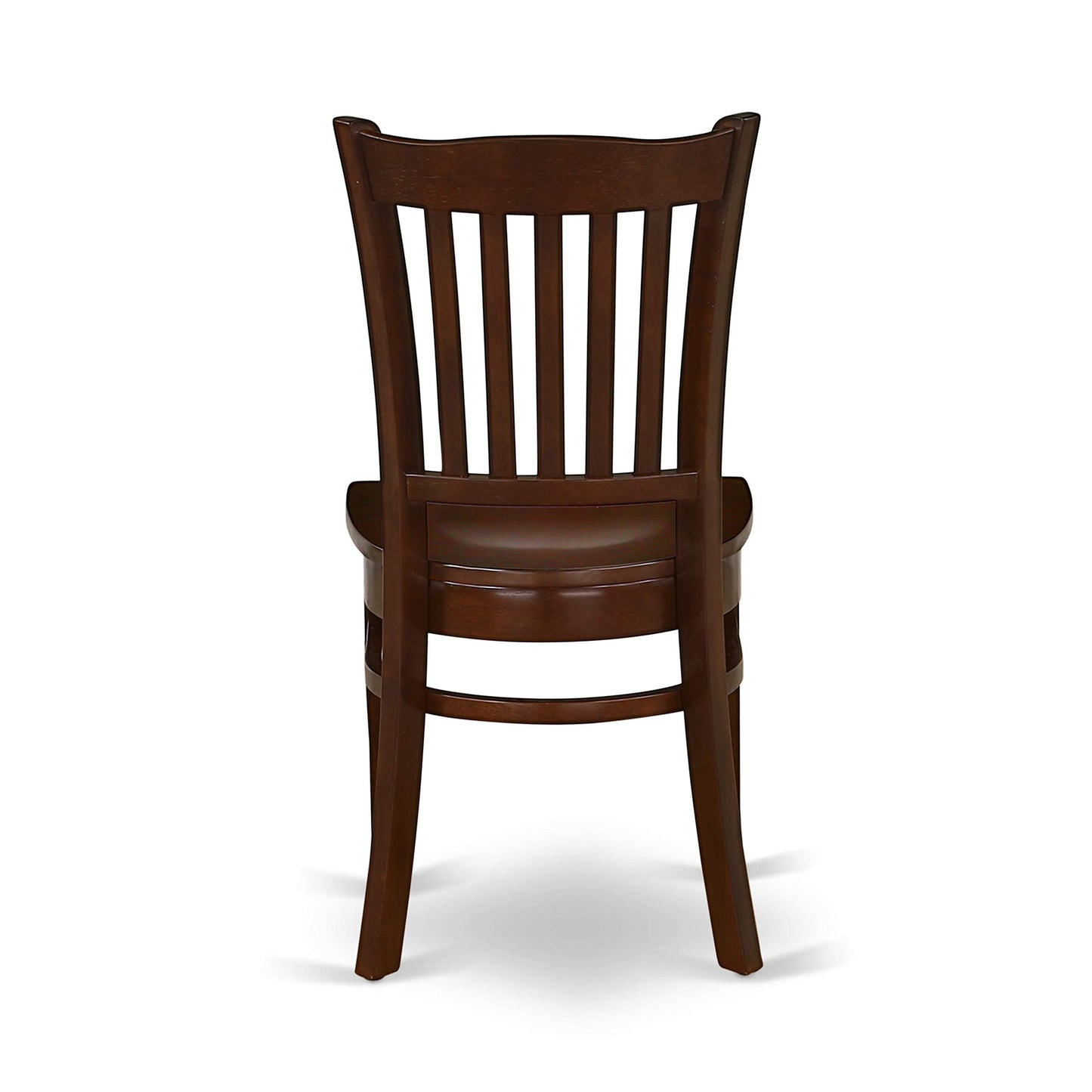 East West Furniture DUGR7-MAH-W 7 Piece Kitchen Table & Chairs Set Consist of a Rectangle Dining Room Table and 6 Solid Wood Seat Chairs, 36x60 Inch, Mahogany
