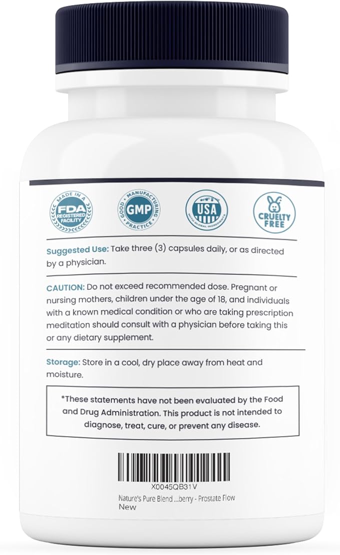 Nature's Pure Blend Peak Performance ??Testosterone Supplement for Men with D-Aspartic Acid, Ashwagandha & DIM ??Mens Prostate Health Support, Muscle Strength & Energy ??Prostate Supplement