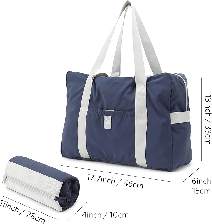 VanFn Foldable Travel Duffel Bag, Sports Duffels Gym Bag, Rainproof Nylon Totes, Sports Shoulder Handbag, Lightweight Duffle Bags For Women & Men, Outdoor Weekend Bag, P.Travel Series