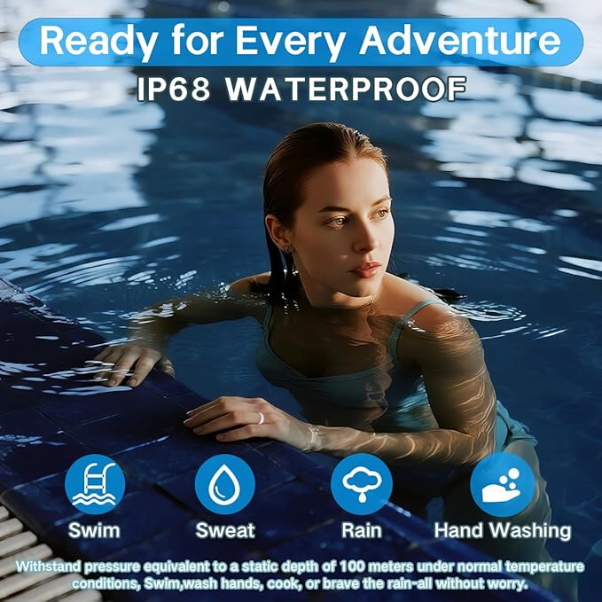 Smart Rings for Women Men,Fitness Tracker Ring,Heart Rate,Blood Oxygen,Blood Pressure,Step Tracker,Sleep Monitoring,No Subscription Fee,IP68 Waterproof Smart Ring for iPhone&Android(Pink 10)