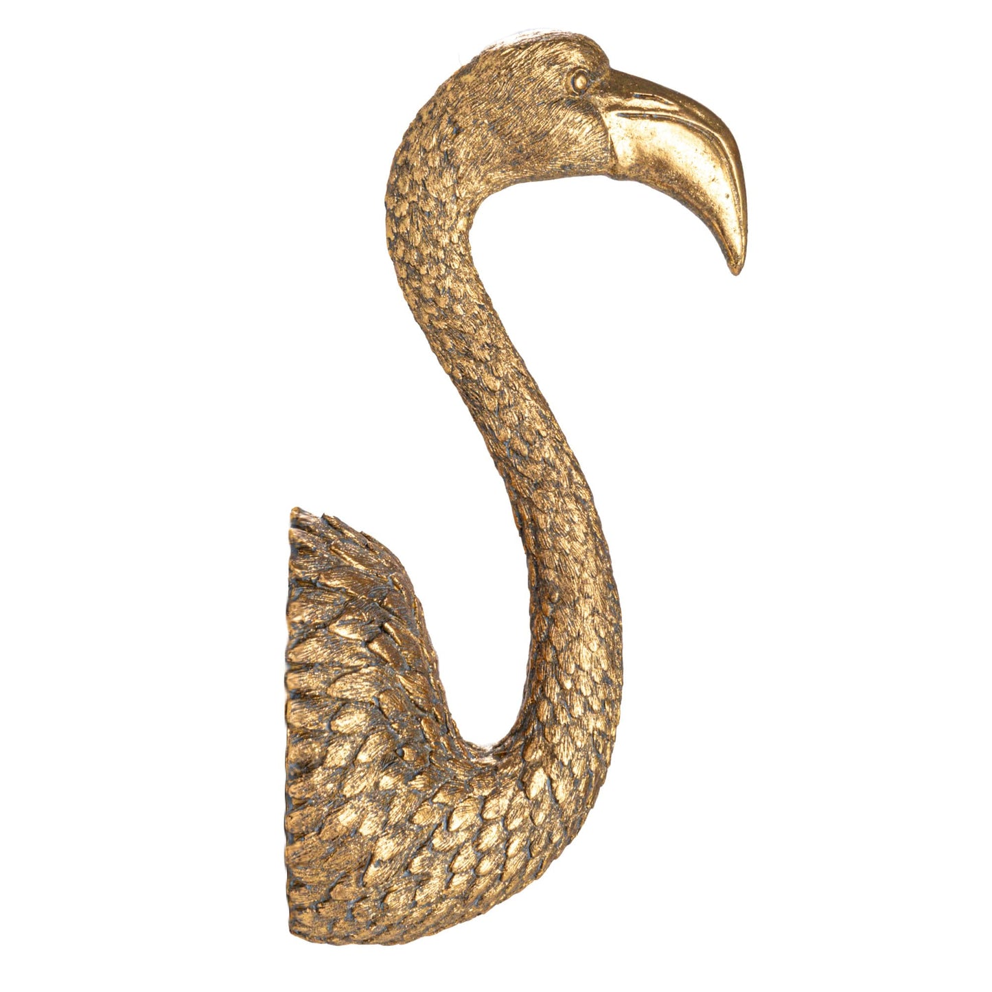 Creative Co-Op Decorative Resin Bird Bust Wall Decor, Gold