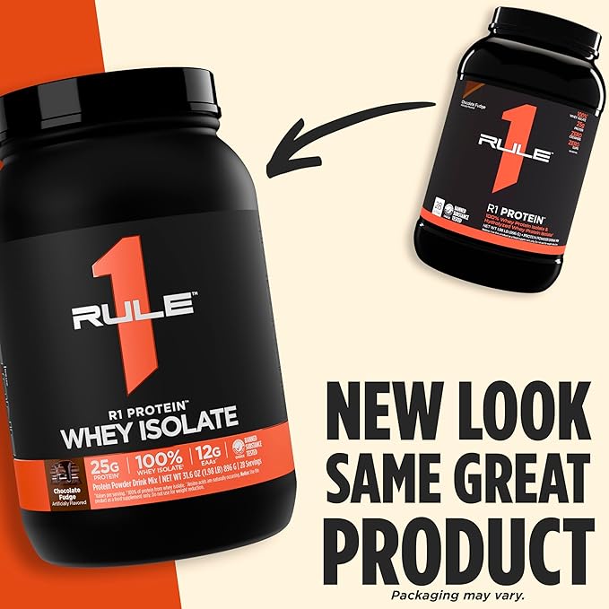 Rule 1 R1 Protein Whey Isolate - with 25g Protein & 6g BCAA Exclusively from Isolated & Hydrolyzed Sources for Workout Recovery (5 Pounds*, Vanilla Creme)