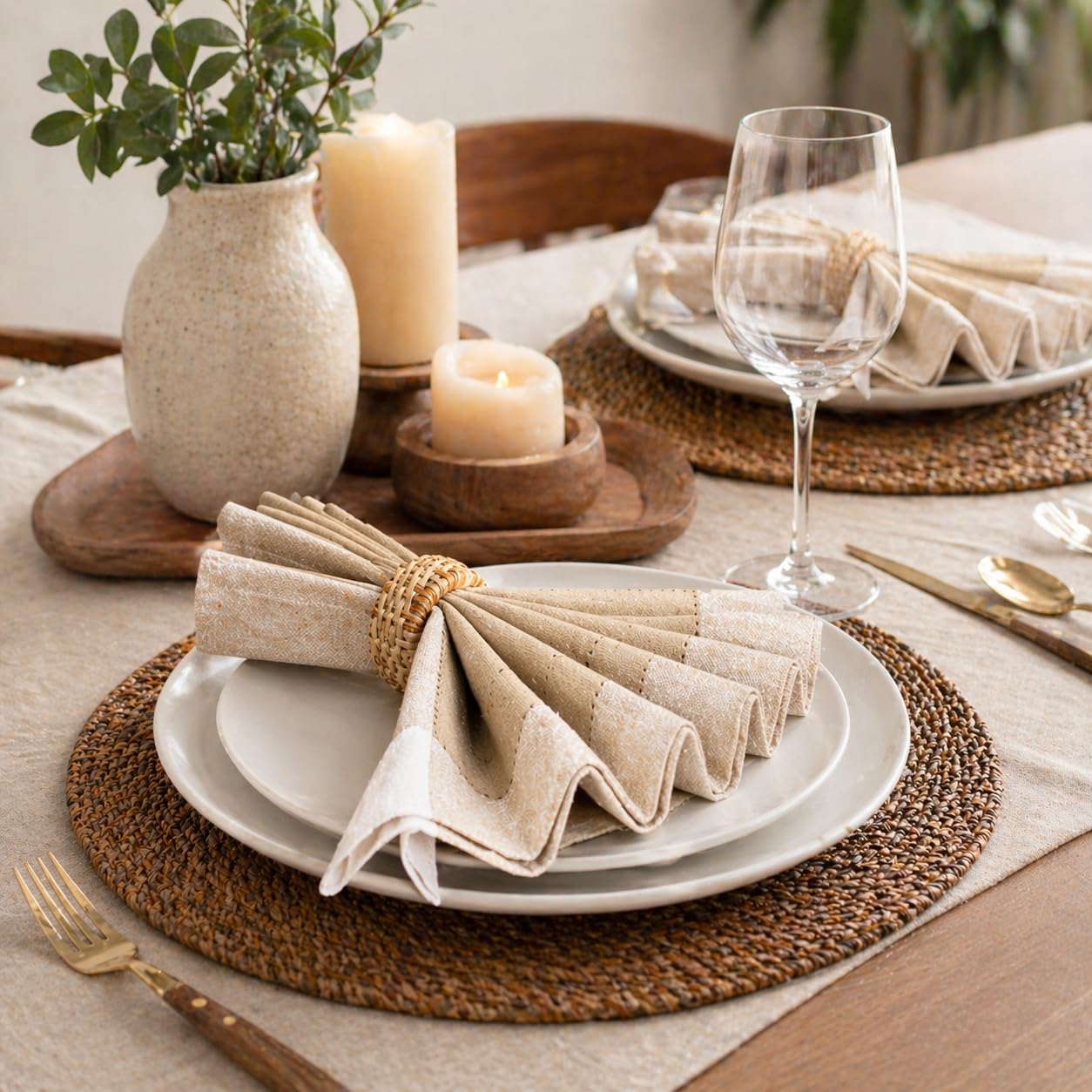 Homidate Cloth Dinner Napkins – Machine Washable Reusable Fabric Napkins for Weddings, Parties & Table Decorations