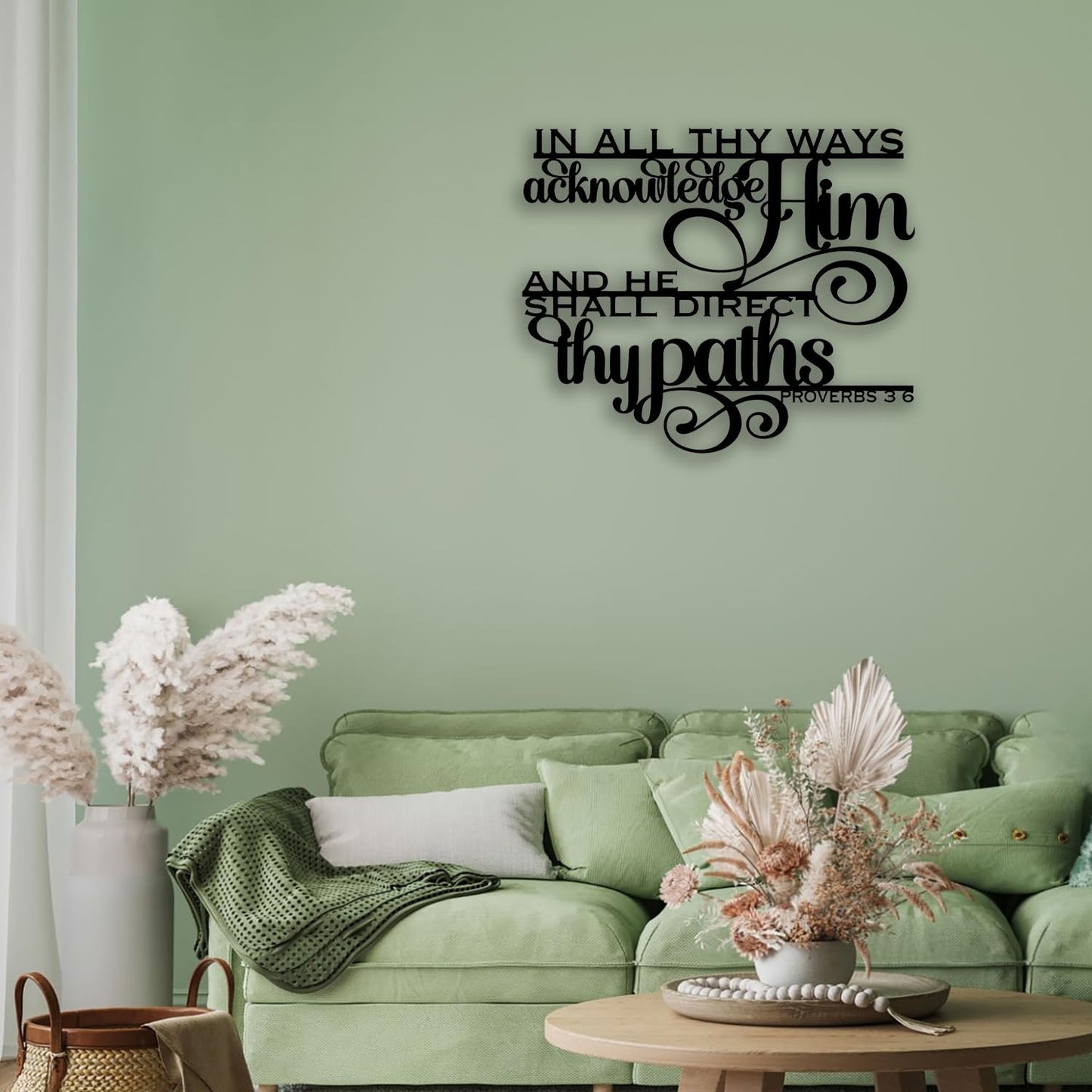 OPTYBVFD Proverbs 6 3 Metal Wall Decor - Christian Room Decor Scripture Wall Art Inspirational Home Decor for Living Room, Bedroom, Dining Room, Bathroom, Office (Black)