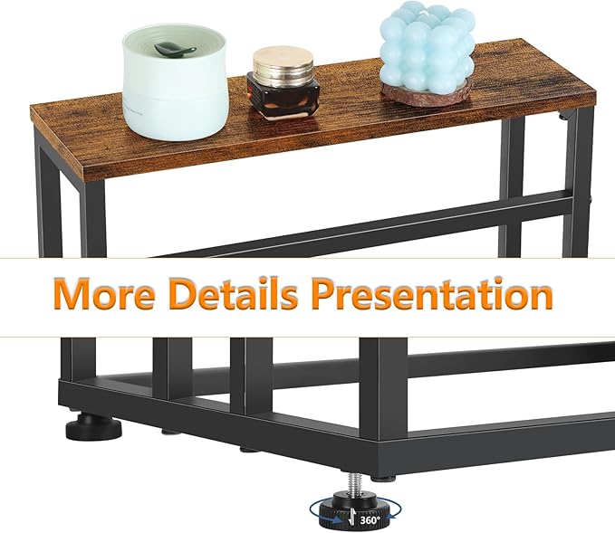 Bathroom Standing Towel Rack 3 Tier Metal Small Towel Holder Stand Farmhouse Blanket Ladder Holder with Storage Shelf for Bedroom Living Room, Black & Brown