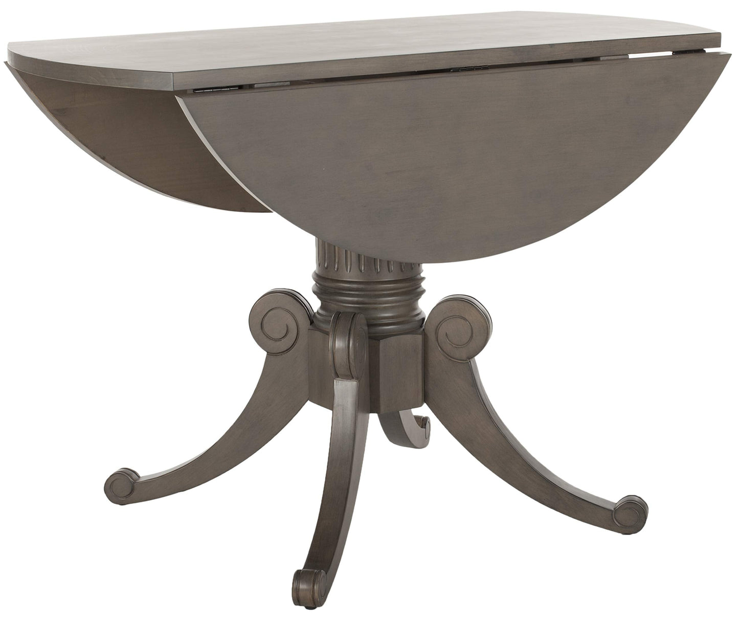 Safavieh Home Forest Traditional Grey Wash Drop Leaf Dining Table