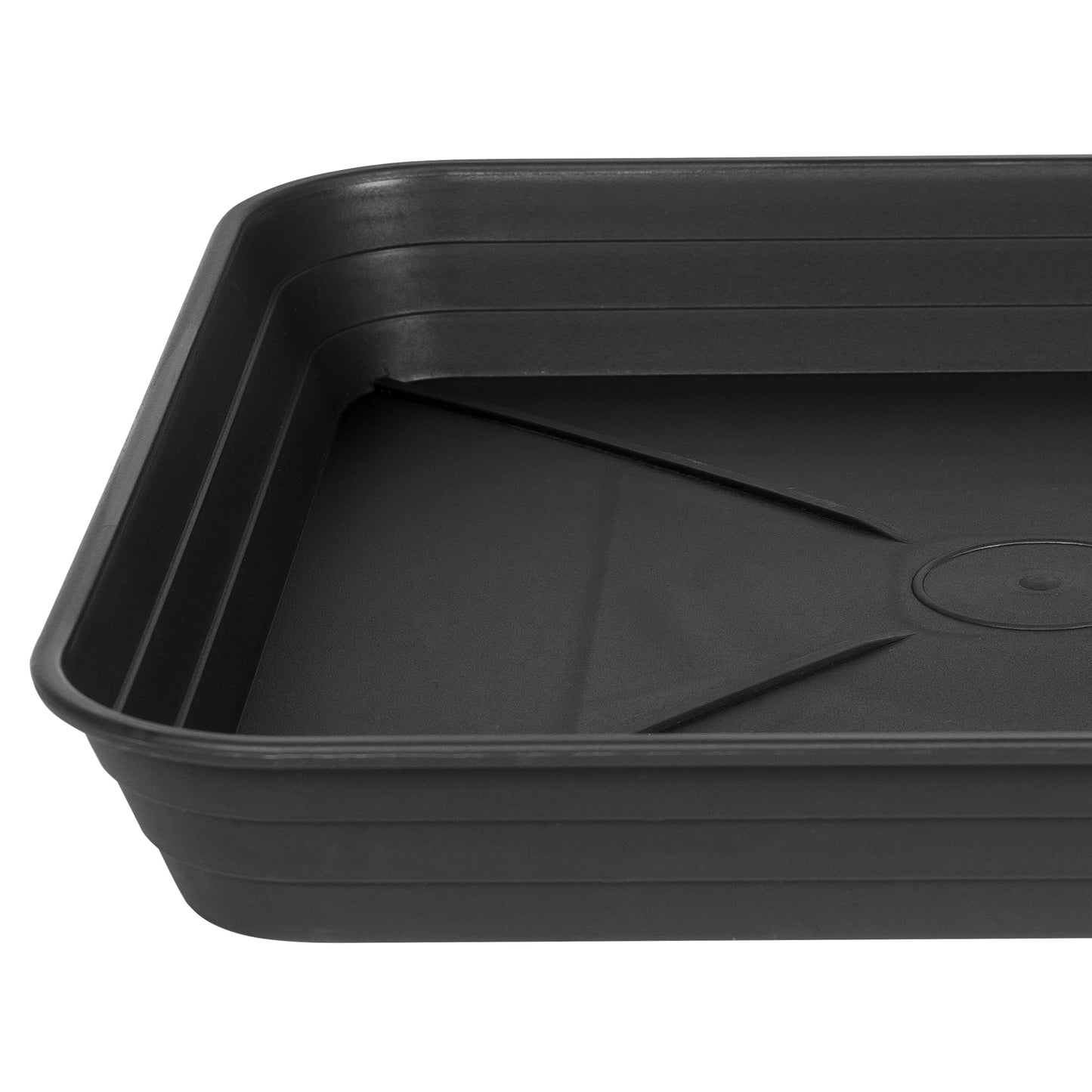 Feyvdzv 4 Pack Square Plant Saucer Tray 8 inch, 6 8 10 12 14 16 18 20 inch Heavy Duty Plastic Square Plant Saucers for Indoors Outdoor, Flower Planter Drip Trays for Pots, Seed Starting Tray