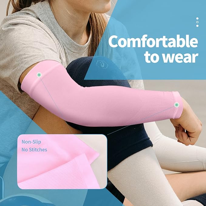 YESLIFE UV Sun Protection Arm Sleeves for Men & Women,UPF 50 Cooling Sports Sleeve
