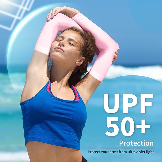 YESLIFE UV Sun Protection Arm Sleeves for Men & Women,UPF 50 Cooling Sports Sleeve