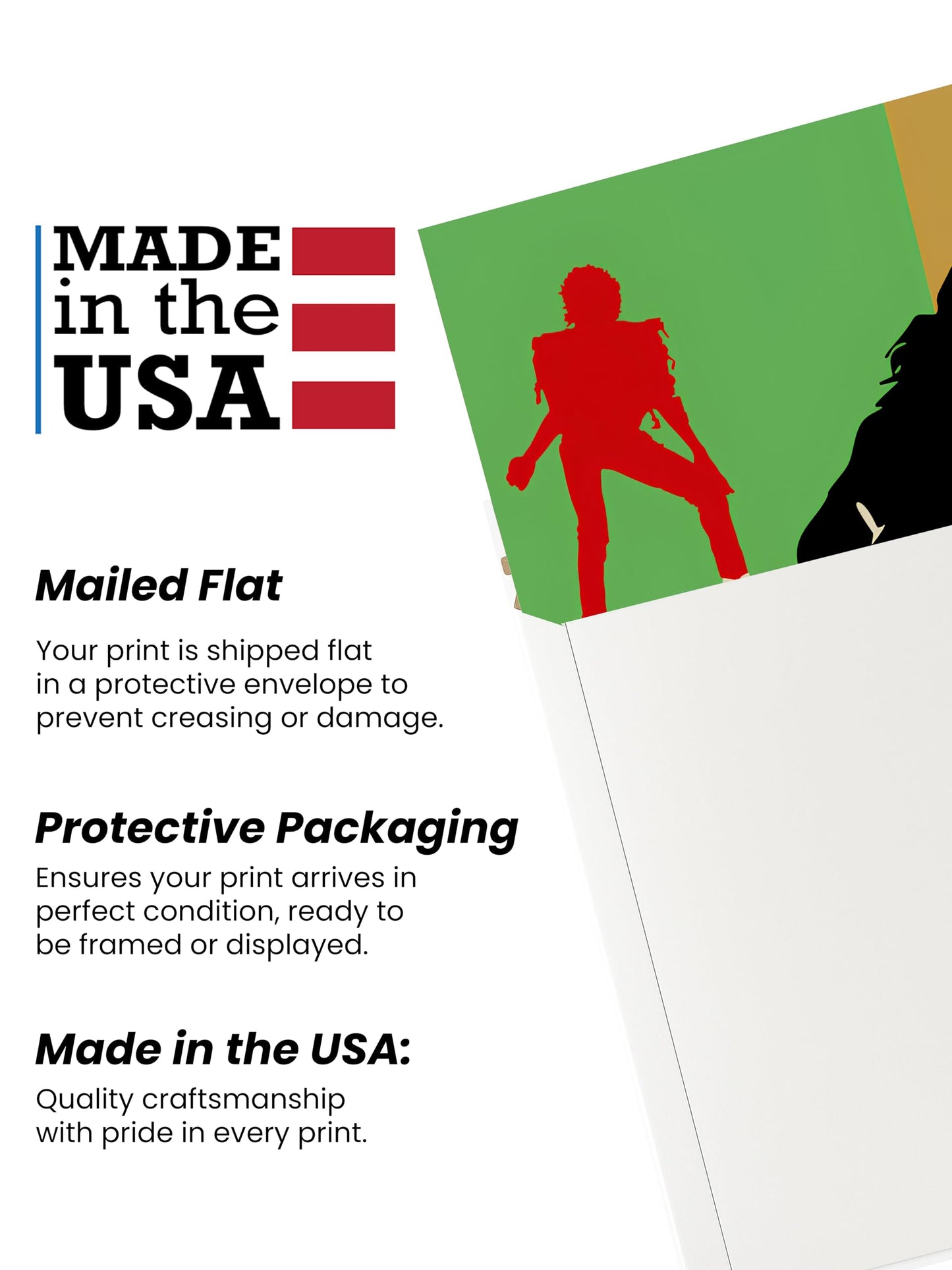 80s Pop Legend Wall Art – Thriller & Bad-Inspired Silhouette Poster Print | Retro Music Decor for Bedroom, Studio, or Living Room (Unframed, 11x14 Inches)