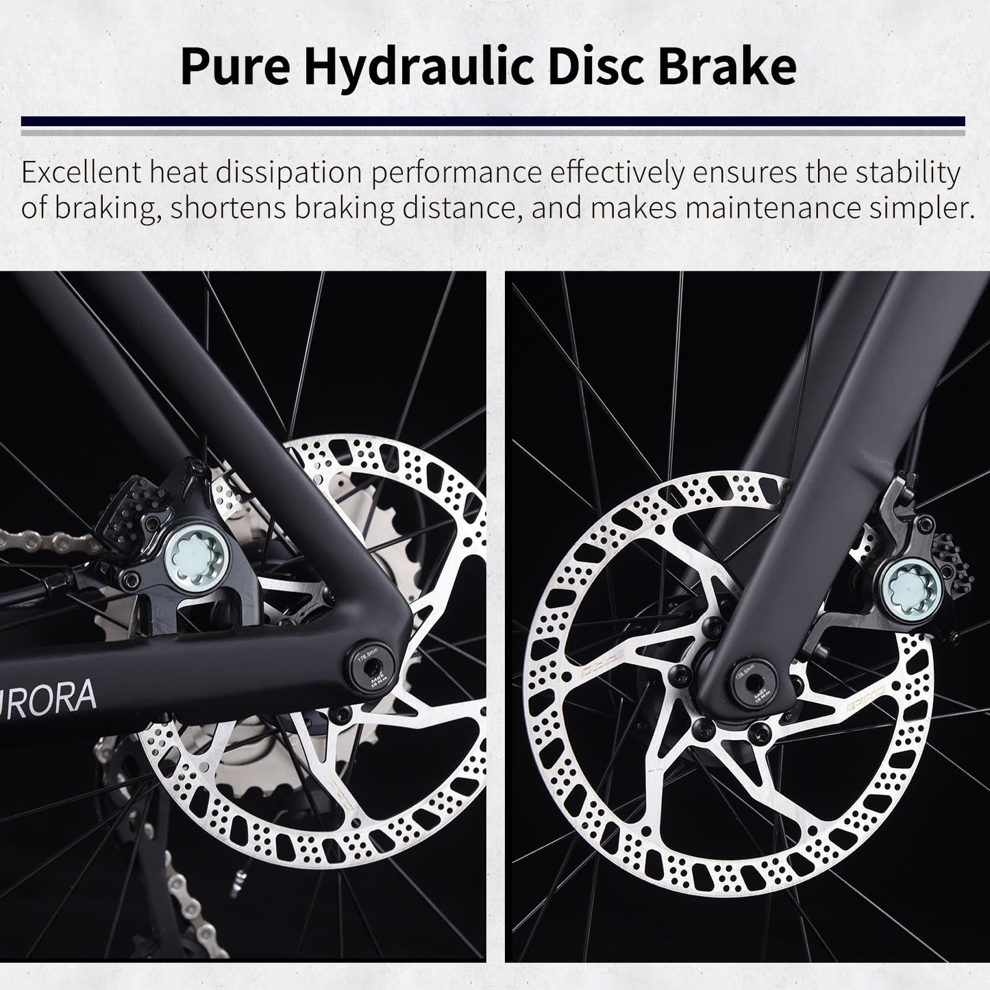 SAVADECK A7L Carbon Road Bike, T800 Carbon Fiber Frame 700C Racing Bicycle with Shimano 105 R7100 24 Speed Groupset and Hydraulic Disc Brake, Ultra-Light Carbon Bike for Man and Women(Black,47cm)