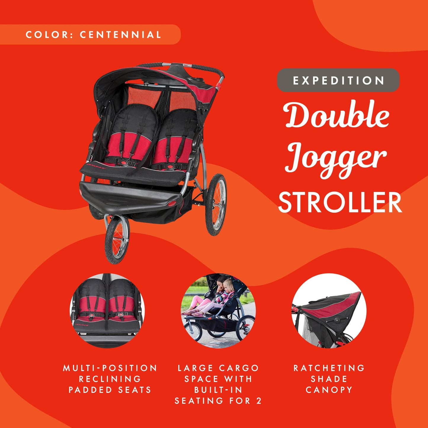 Baby Trend Expedition® Double Jogger, Cantennial