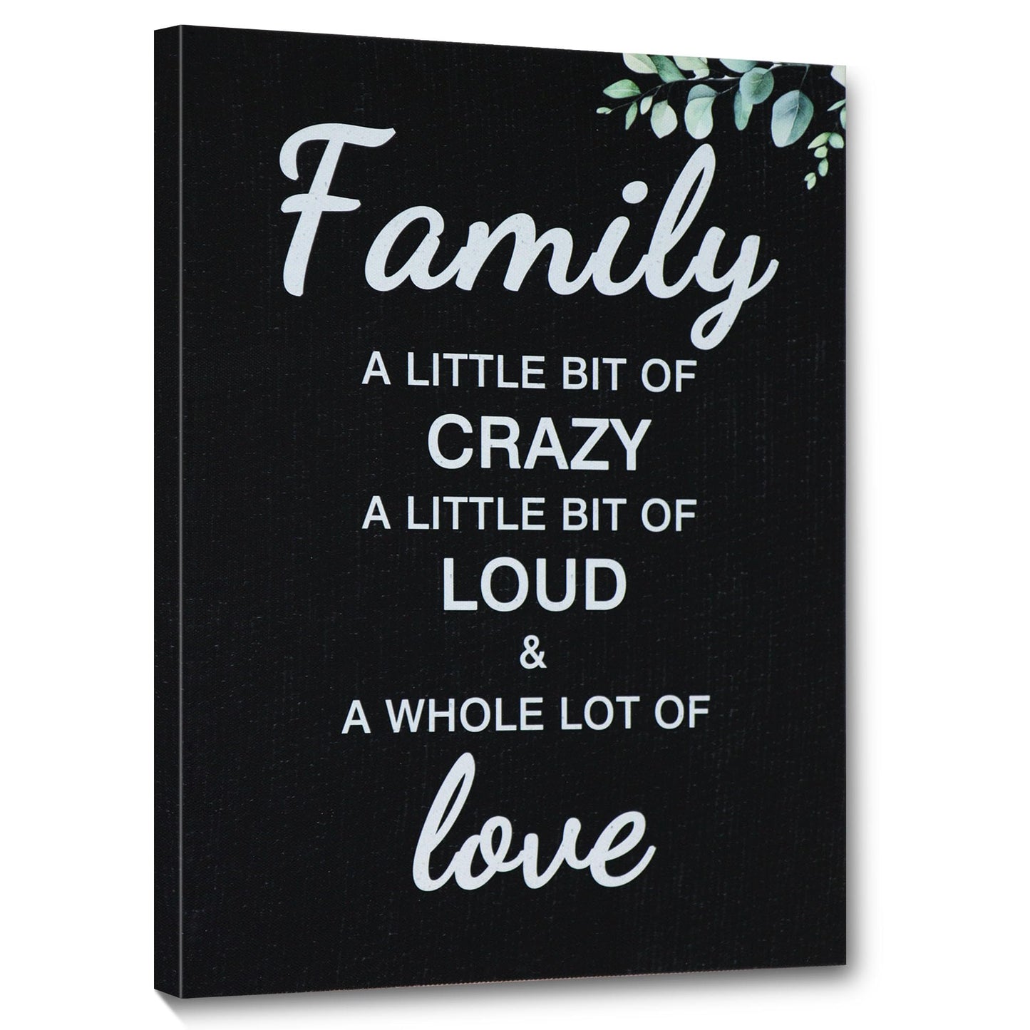 Family Wall Decor Inspirational Quote Framed Canvas Wall Art Rustic Farmhouse Decor for Living Room Kitchen Entryway Decorations