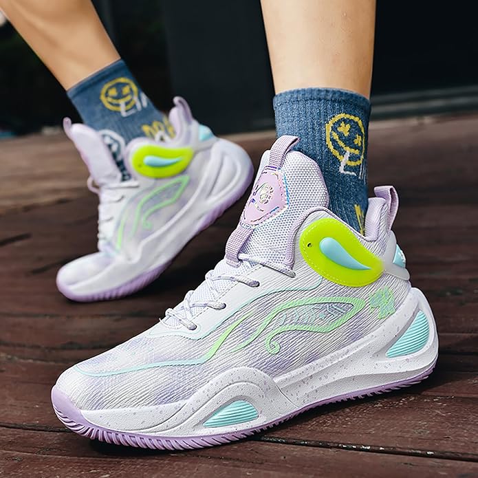 High Upper Basketball Shoes for Men Women Sneakers Fashion Breathable Sports Shoes Anti Slip