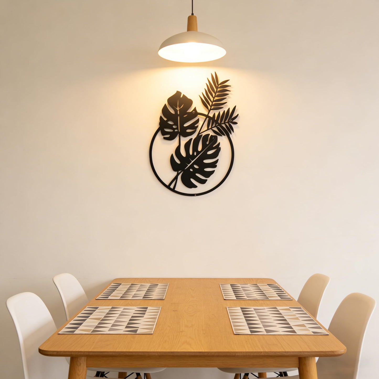 SonnTonn Metal Tropical Leaves Wall Art Decor, Indoor Home Wall Hanging Monstera Leaf Metal Sculpture Outdoor Garden Decor for Patio (7.87”x12.2” / 20x31cm)
