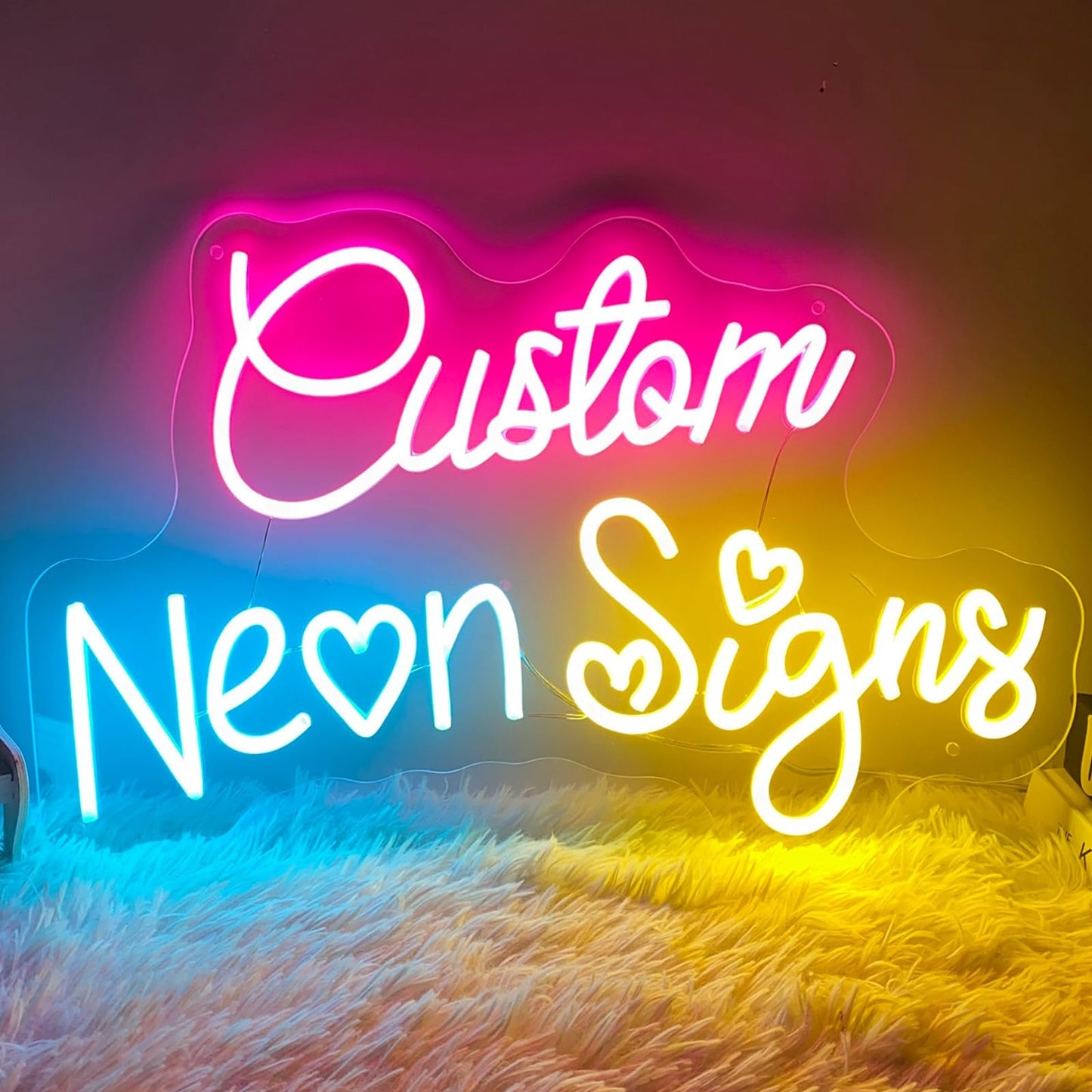 Brochao Custom Neon Signs, Neon Name Sign for Wall Decor Personalized LED Sign Custom Neon Lights for Wedding Birthday Party Light, Christmas Decoration Gift