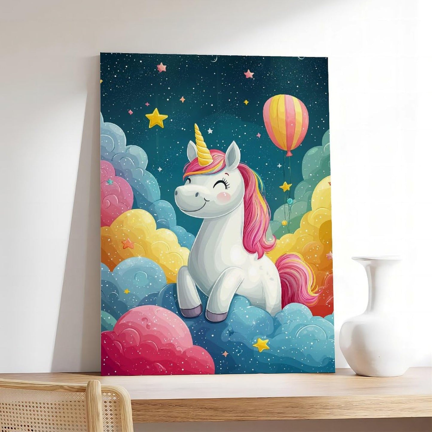 XAHOR Pastel Whimsical Print – Kawaii Style Kidcore Wall Decor for Cute Bedroom Vibes Poster for Room Aesthetics Canvas Wall Art Poster And Print 12x18inch(30x45cm)