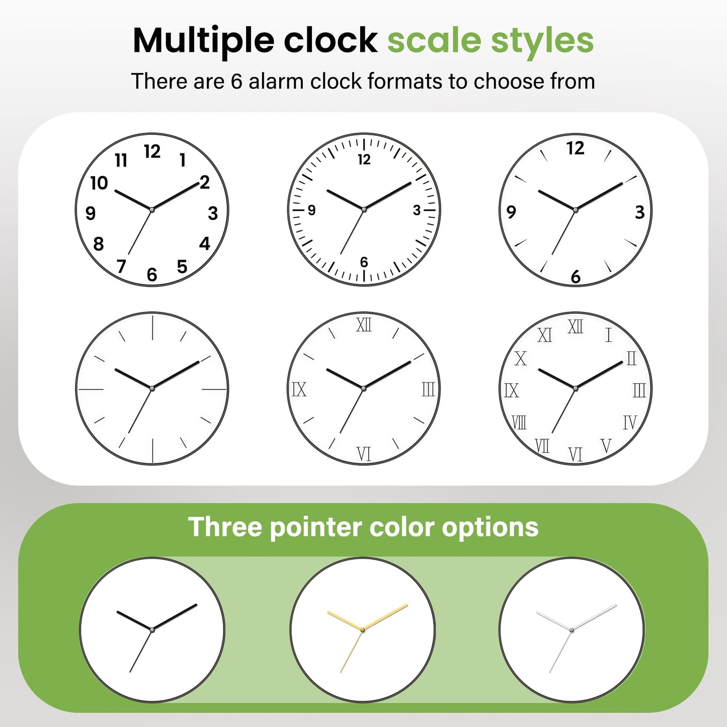 Gloryage Custom Wall Clock with Picture and Text - Personalised Round Hanging Clocks, Silent Non-Ticking Analog Classic Wall Decor for Home Office, Unique Photo Gifts for Birthday Anniversary (Black)
