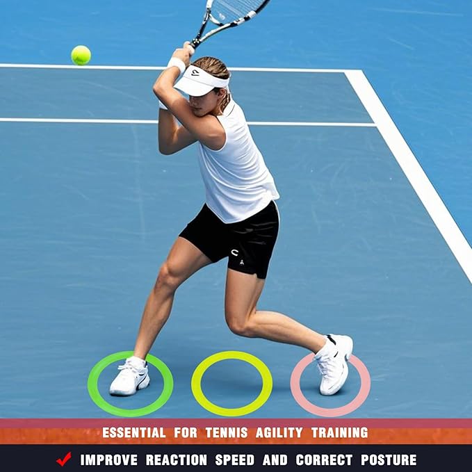 Colorful Anti Slip Safety Agile Ring Speed Ring 3 PCs Speed and Agility Training Equipment Basketball Training Equipment Sports Agility Training Skill Improvement Equipment