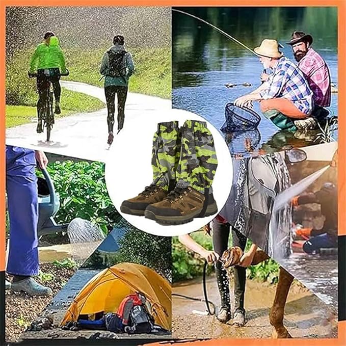 Ankle Gaiters,Lightweight Adjustable Leg Gaiters for Men Women, Waterproof Hiking Gaiters for Snow,Trail Running,Hiking,Hunting,Walking,Skiing