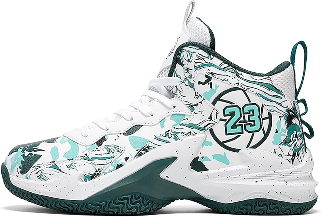 Boys Basketball Shoes Breathable Indoor Athletic Shoes Youth Outdoor Fashion Sneakers Comfortable Basketball Shoes for Girls