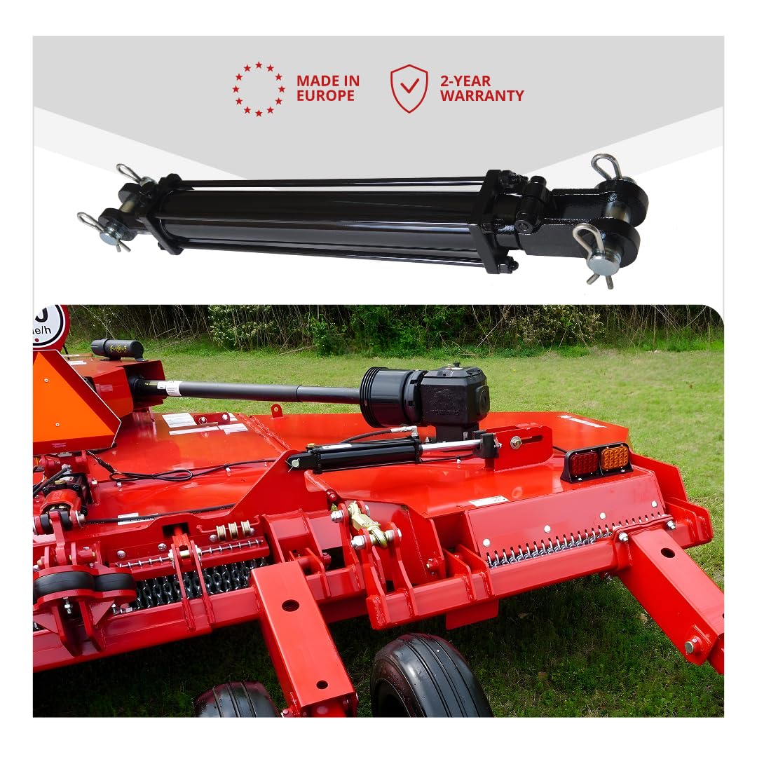 Magister Hydraulics Double Acting Hydraulic Cylinder - AG Tie-Rod Hydraulic Cylinder 2500 PSI Agriculture Standard 3" bore 18" Stroke (3x18)