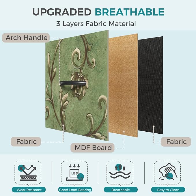 OLIXIS Dresser for Bedroom with 5 Drawers, Wide Chest of Drawers, Fabric Bedroom Dresser with Drawer Organizer, Storage Organizer Unit with Fabric Bins for Closet, Living Room, Hallway, Flower
