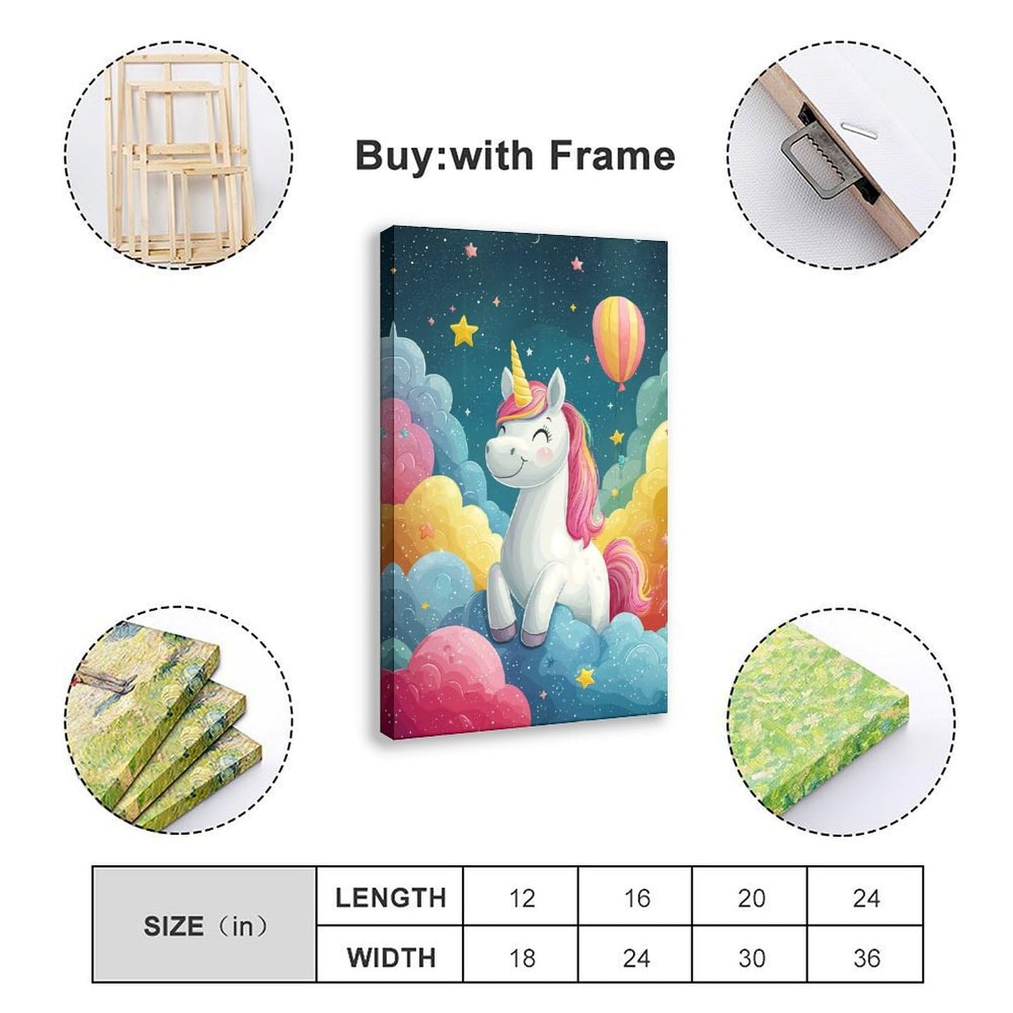 XAHOR Pastel Whimsical Print – Kawaii Style Kidcore Wall Decor for Cute Bedroom Vibes Poster for Room Aesthetics Canvas Wall Art Poster And Print 12x18inch(30x45cm)