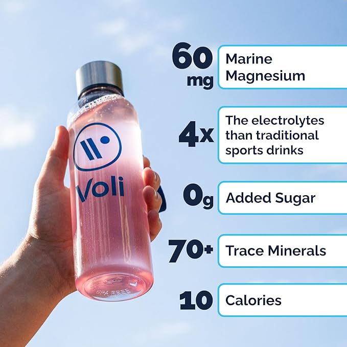 Voli Electrolytes Powder Packets | No Added Sugar Electrolyte Drink Mix for Hydration | Keto & Fasting Friendly, Natural Superfoods & Minerals | Passionfruit, 15-Count