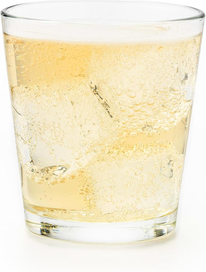 Libbey 15790 Restaurant Basics Stacking 9 oz Pint Glasses Set of 12, All Purpose Heavy Duty Glasses, Durable and Dishwasher-Safe Glass Drinkware