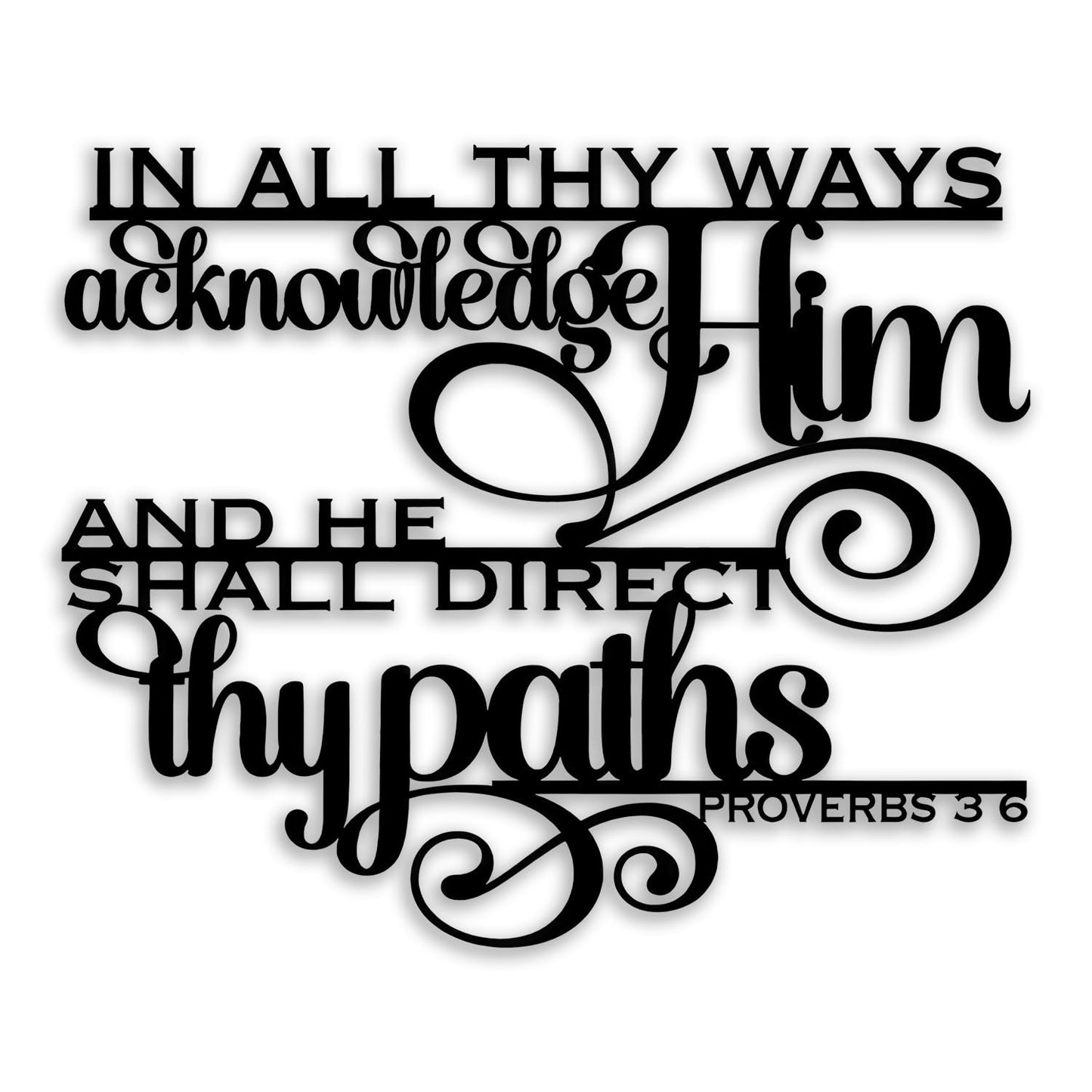 OPTYBVFD Proverbs 6 3 Metal Wall Decor - Christian Room Decor Scripture Wall Art Inspirational Home Decor for Living Room, Bedroom, Dining Room, Bathroom, Office (Black)