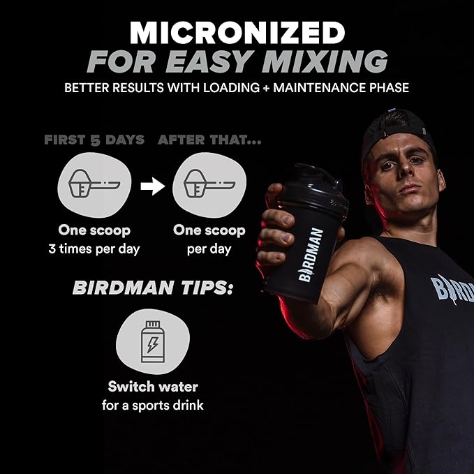 Micronized Creatine Monohydrate Powder, Muscle Recovery, Caffeine Free, Creatine Pre Workout, Vegan, Post Workout, Gluten Free, Sugar Free | 200 Servings (5 Grams Each) | 2.2lb.