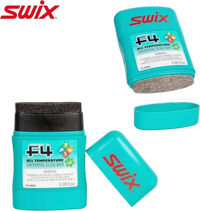Swix Ski and Snowboard Touchup and Wax Kit - Comprehensive Winter Sports Maintenance Set with F4 Wax, Diamond Disc, Sidewall Cutter, Ceramic and Gummi Stones, Metal Scraper, Vise Set