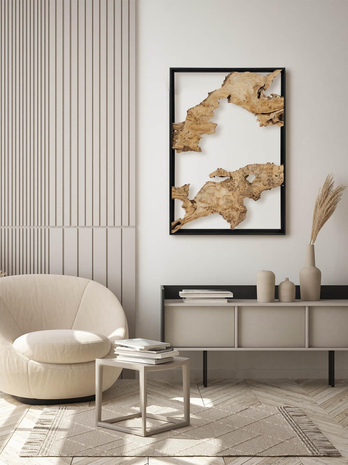 24''x16''Rustic Wood Wall Decor - Handcrafted Live Edge Wooden Art for Farmhouse Living Room, Bedroom, Kitchen, or Office - Unique Natural Design