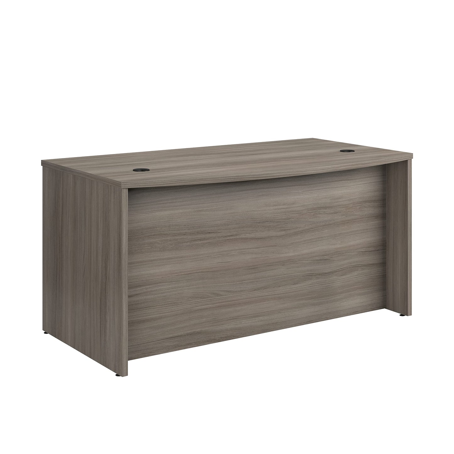 OfficeWorks by Sauder Affirm 60'' Bow Front Desk Shell, L: 34.25'' x W: 59.06'' x H: 29.29'', Hudson Elm