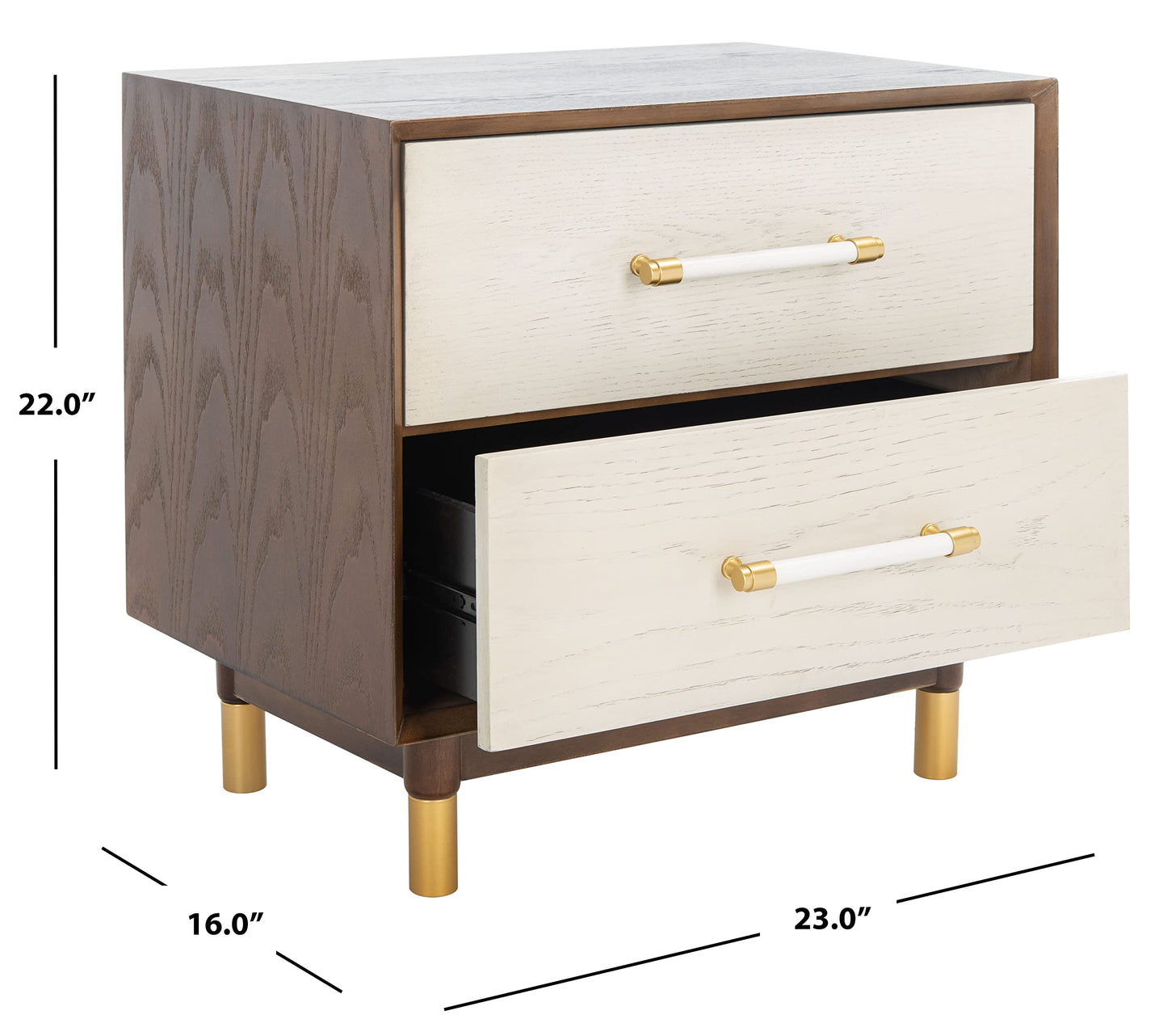 Safavieh Home Collection NST6402 1, Walnut/White
