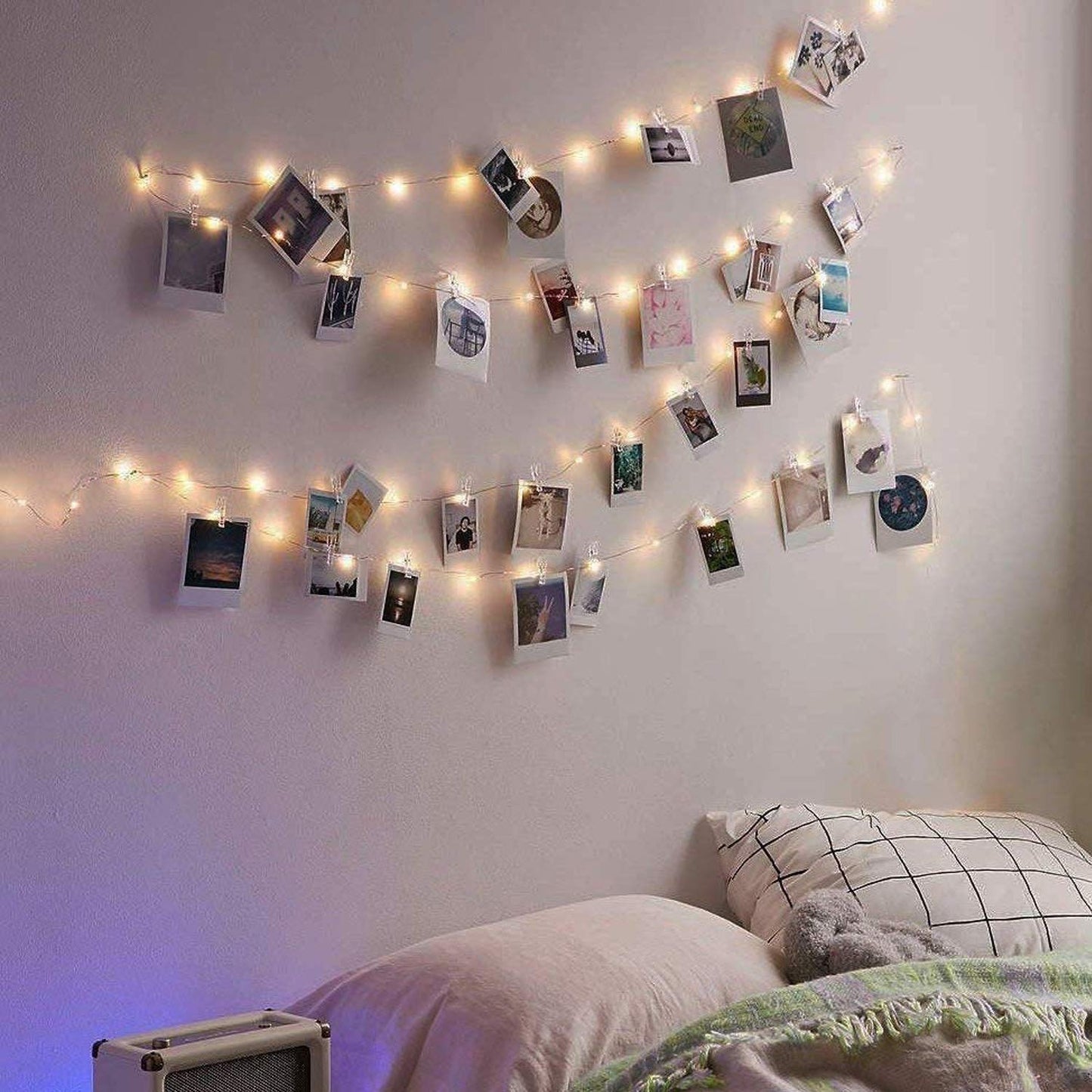 LECLSTAR 50 LED Photo Clips String Lights, 17ft with Remote - 8 Modes Fairy Lights to Clip on Pictures, Photos, Cards