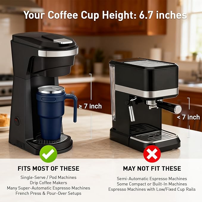 20 oz Insulated Coffee Mug Tumbler with Handle, Stainless Steel Travel Mug Tumbler with Lid and Straw,Double Wall Vacuum Leak Proof Ice Coffee Thermal Cup, Navy
