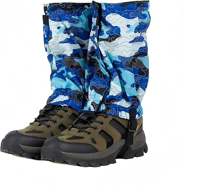 Leg Gaiters, Waterproof,Lightweight and Adjustable, Snow Boot Gaiters, for Men and Women Hiking, Walking, Hunting, Backpacking,Skiing, Mountaineering