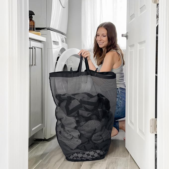 Goodpick Laundry Basket with Wheels, 100L Rolling Laundry Hamper with Lid Clothes Hampers with Removable Wash Bag Large Clothes Basket for Bedroom, Bathroom, Black