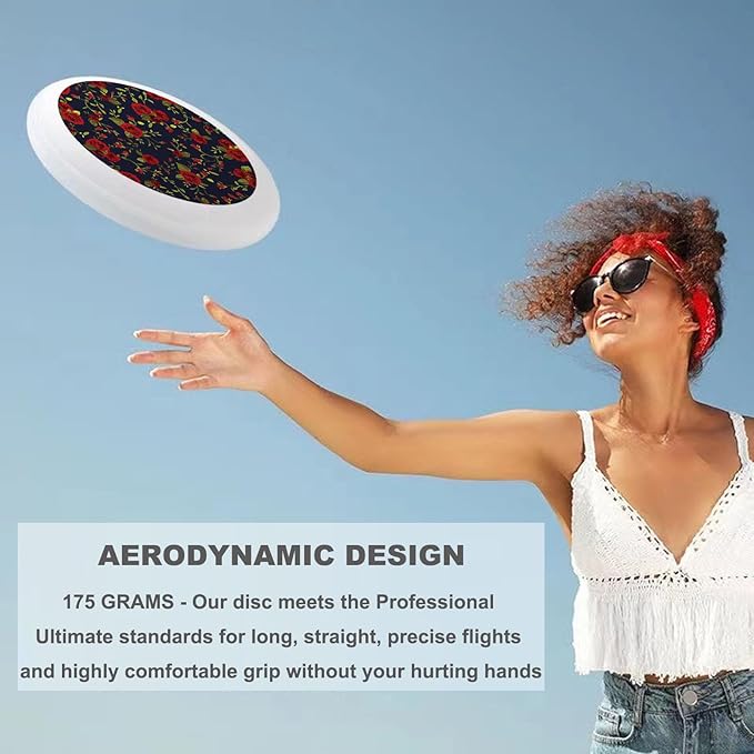 Blue Outdoor Flying Disc Bald Eagle Ultimate Disc 175g for Boys Girls Men Women Birthday Christmas