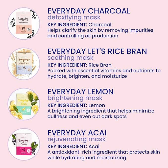 FACETORY K Beauty Face Mask Skin Care ??BEST OF 7 COLLECTION + EVERYDAY 8 HYDRATION ??Hydrating & Soothing Korean Sheet Masks ??15 Count