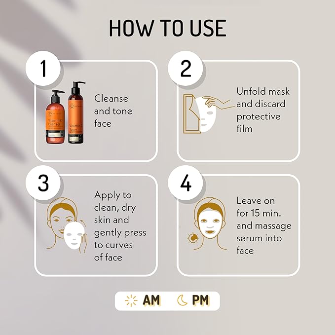 Eve Hansen Collagen Face Mask Sheets Set of 5 ??Hydrating & Nourishing Care for All Skin Types ??With Hyaluronic Acid, Tangerine Peel, Blueberry Extract & Spinach Leaf