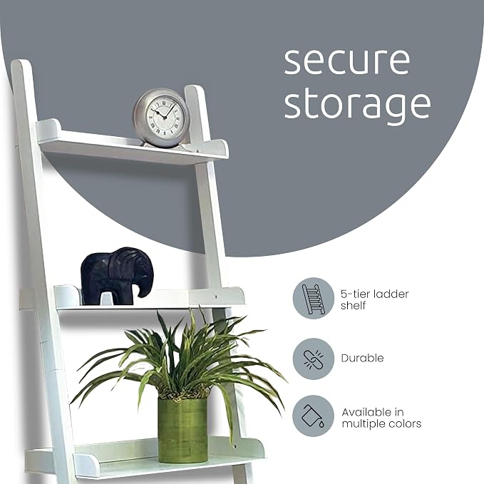 kieragrace Providence Hadfield Leaning Shelf - Matte Paint Black, 18" by 66"