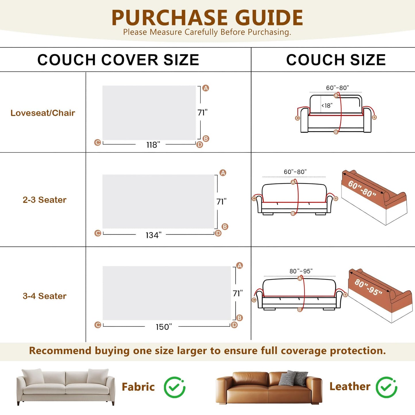 STACYPIK White Waterproof Couch Cover Scratch Resistant Sofa Cover for 3 Cushion Couch Thickened Non Slip Sofa Throw for Sectional Water Resistant Sofa Slipcover for Cats Dogs Furniture Cover-71X118IN
